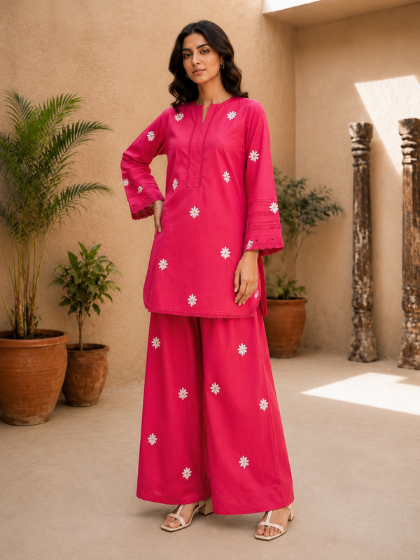Embroidery farshi co ord set