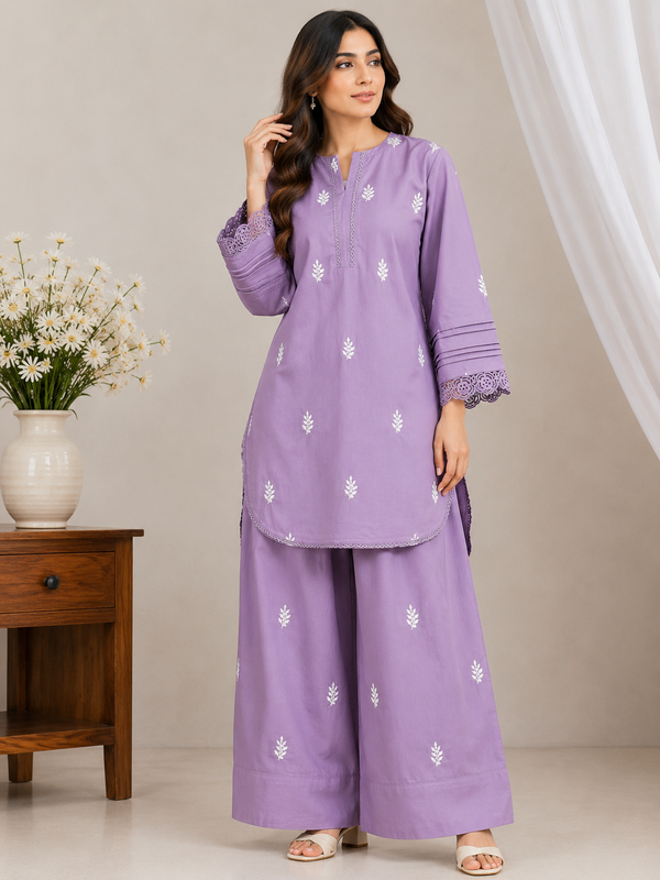 Embroidery farshi co ord set