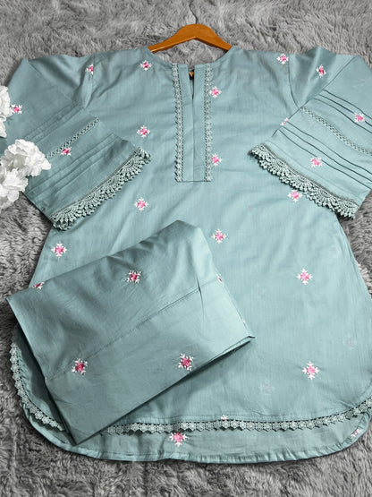 Embroidery farshi co-ord-set