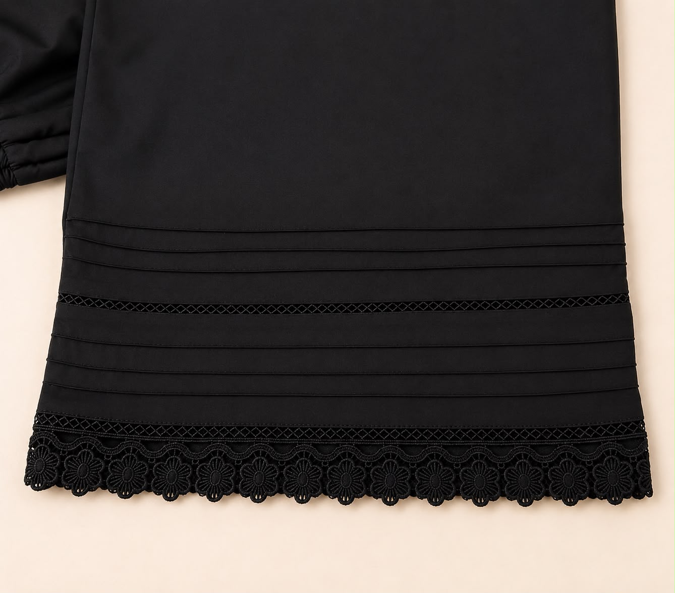 Black 6 Pentax 2 Lace Plazo