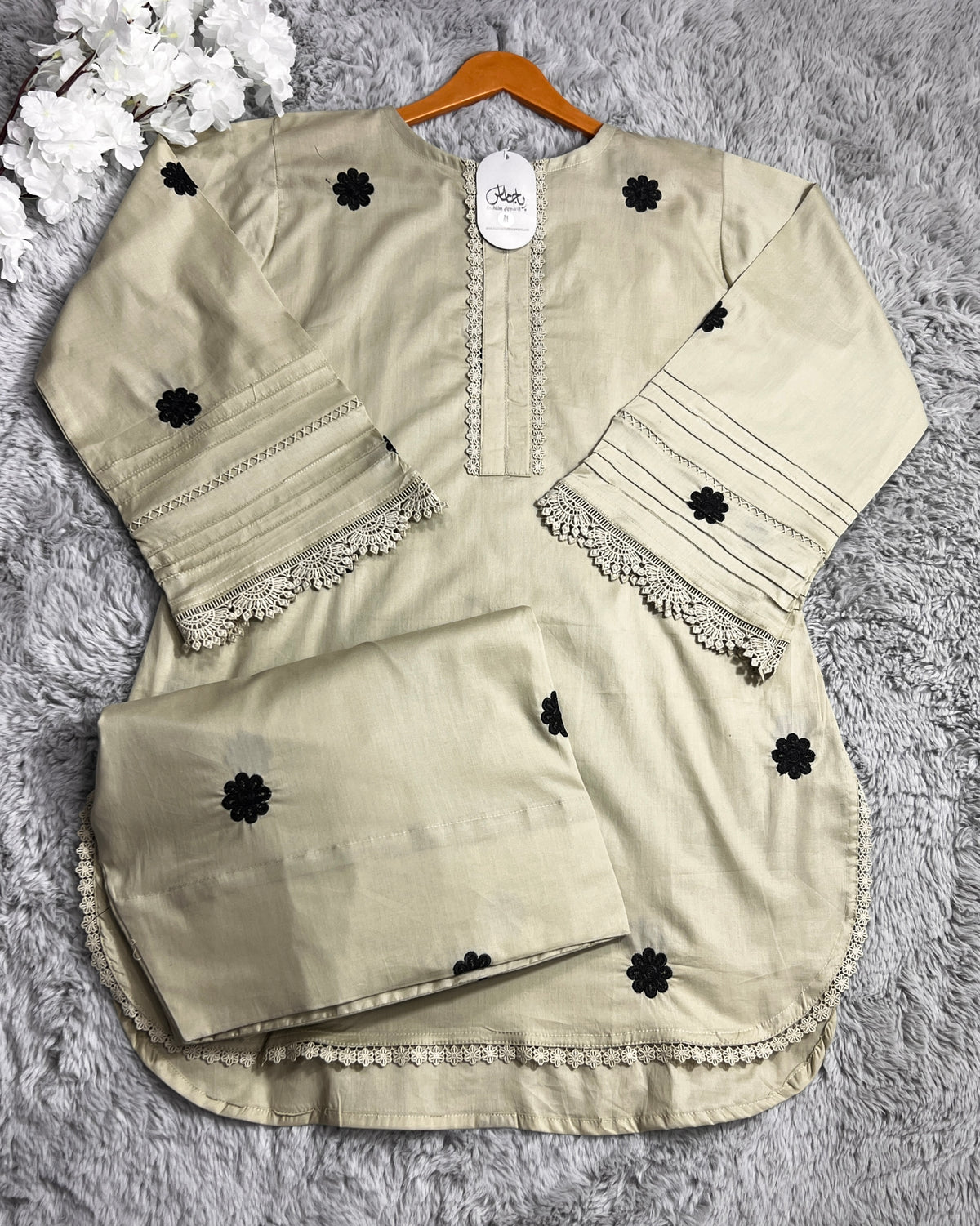 Embroidery farshi co ord set