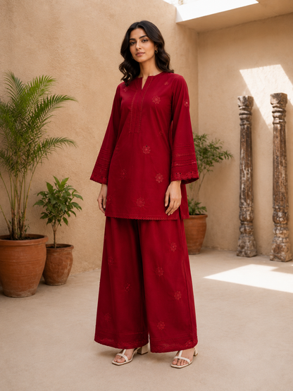 Embroidery farshi co ord set
