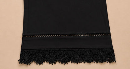 Elegant lace black plazo