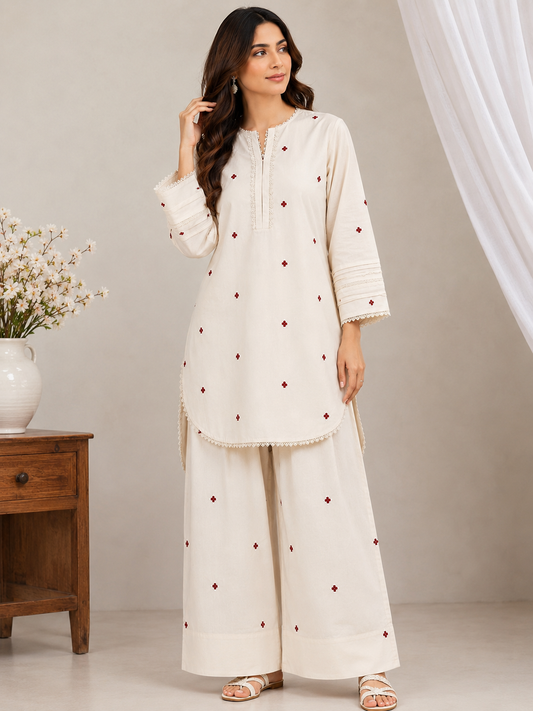 Embroidery farshi co ord set
