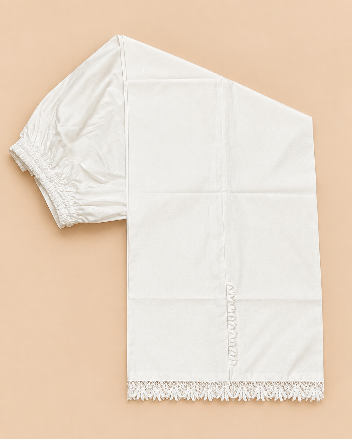 White Pearl Lace Plazo