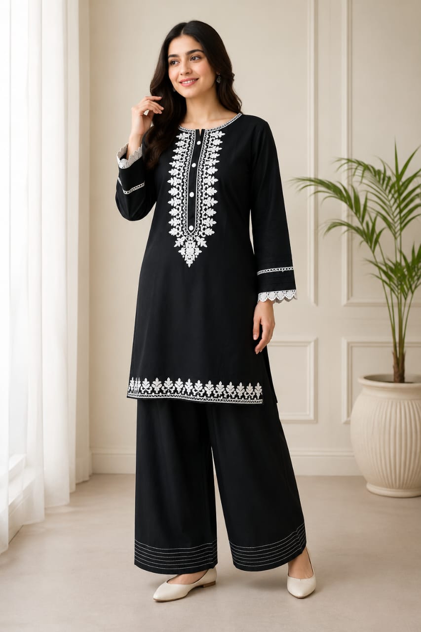 Embroidery Farshi Co-Ord Set