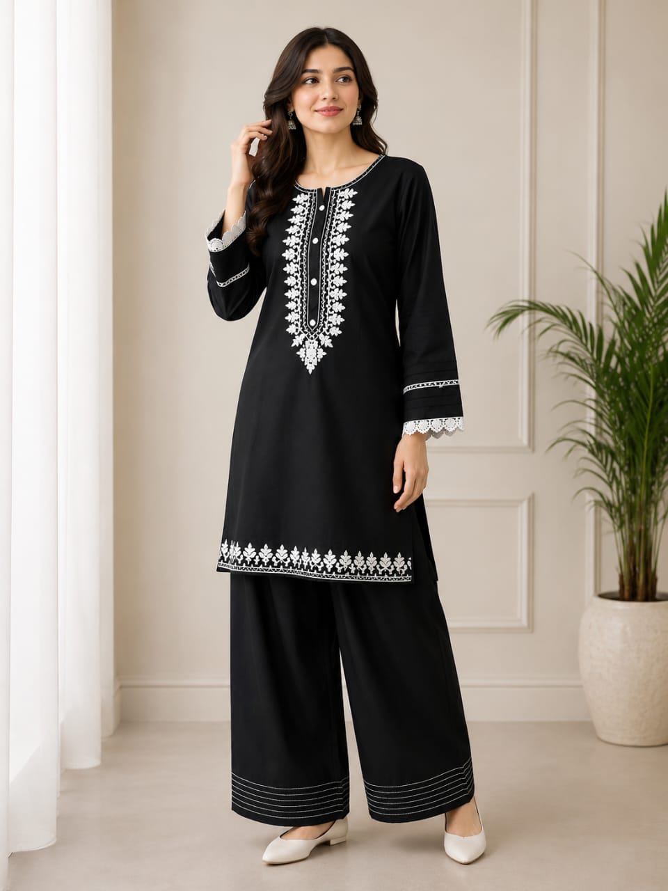 Embroidery Farshi Co-Ord Set