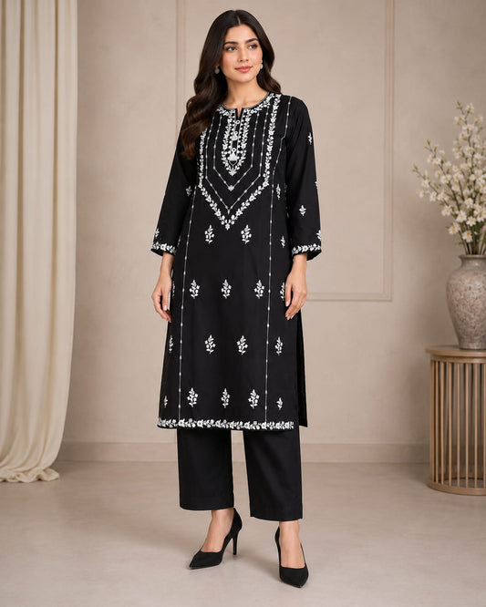 Embroidery Long Shirt 2 PC
