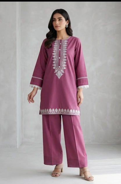 Embroidery Farshi Co Ord Set