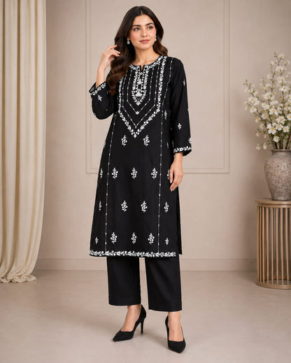 Embroidery Long Shirt 2 PC