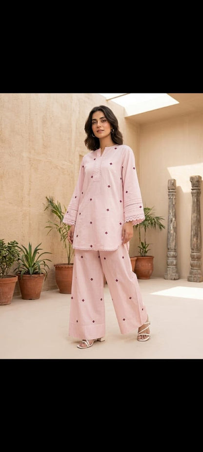 Embroidery Farshi Co Ord Set