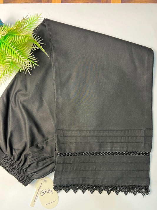 Black 6 Pentax 2 Lace Plazo
