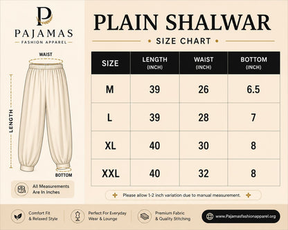Plain shalwar