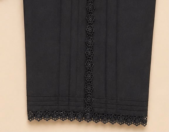 Side Lace Straight Trouser
