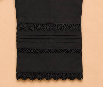 3 Plate 3 Lace Straight Trouser